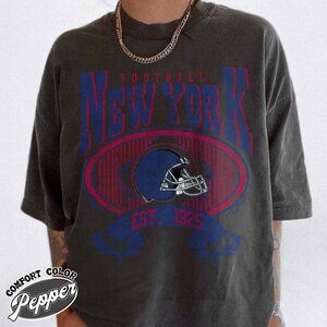 New York Football Old School Edition Comfort Colors T-Shirt 166